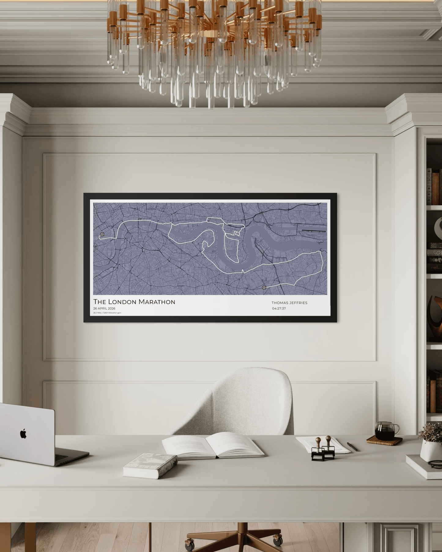Personalised London Marathon Route Map - 2026