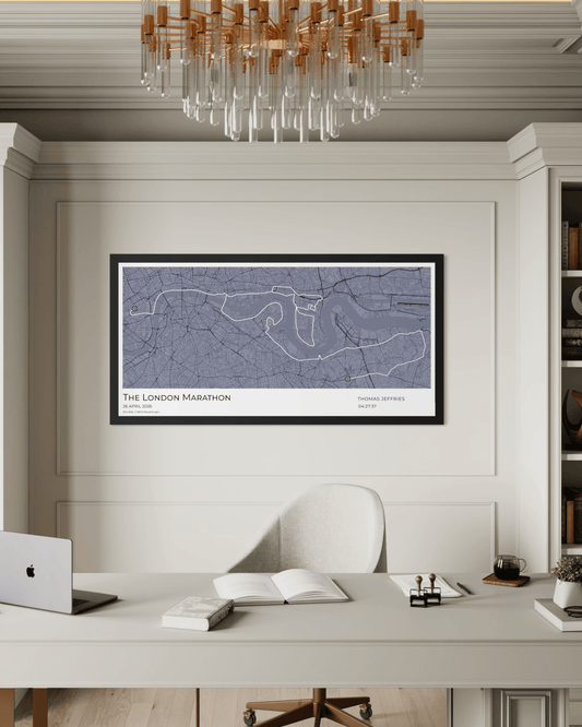 Personalised London Marathon Route Map - 2026