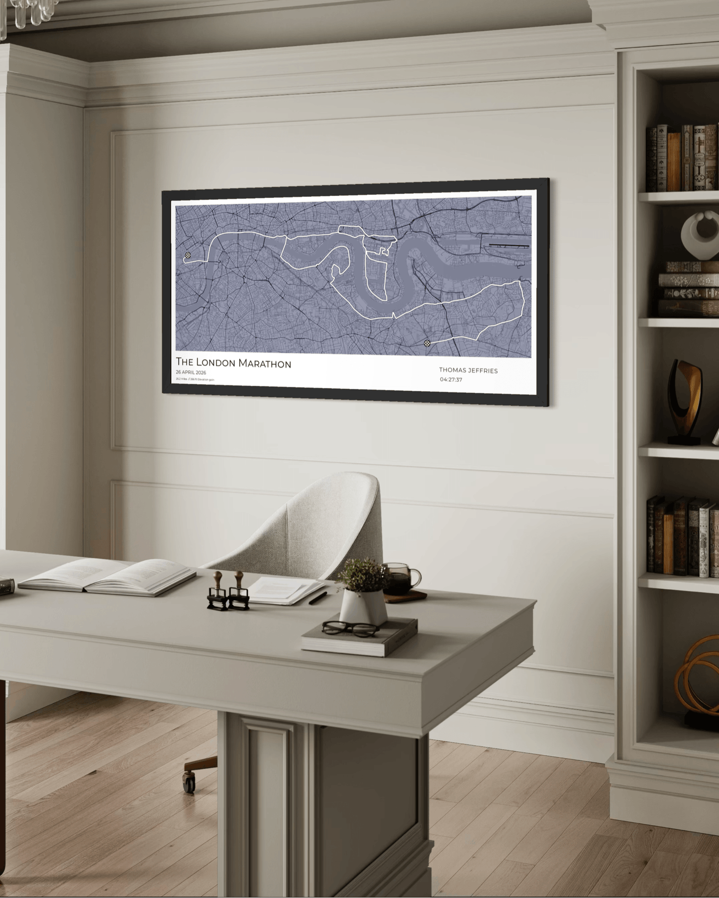Personalised London Marathon Route Map - 2026