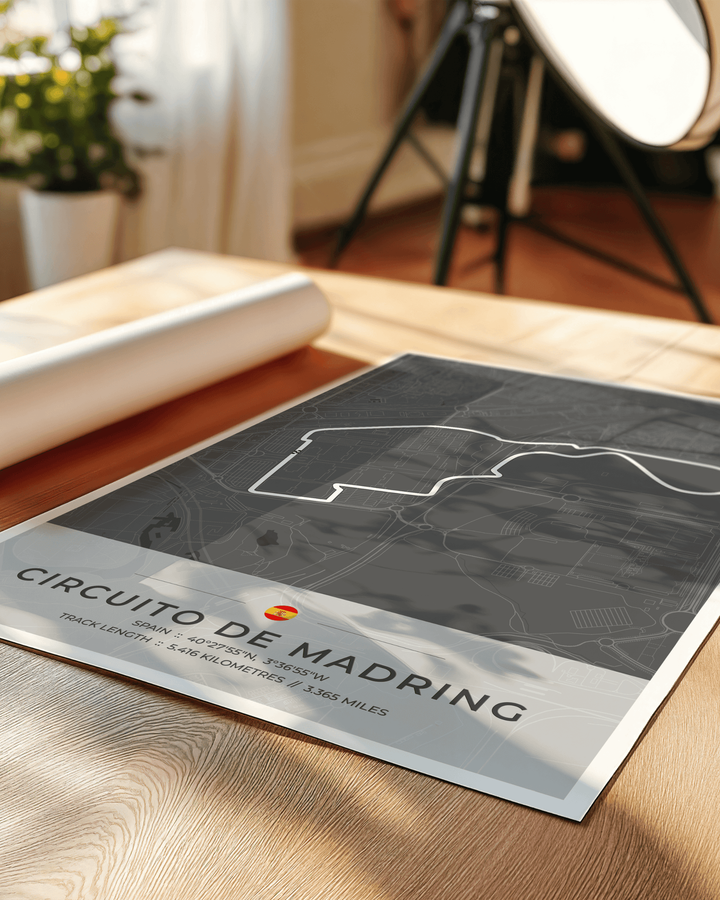 Madrid 'Madring' - Grand Prix Circuit Map Poster