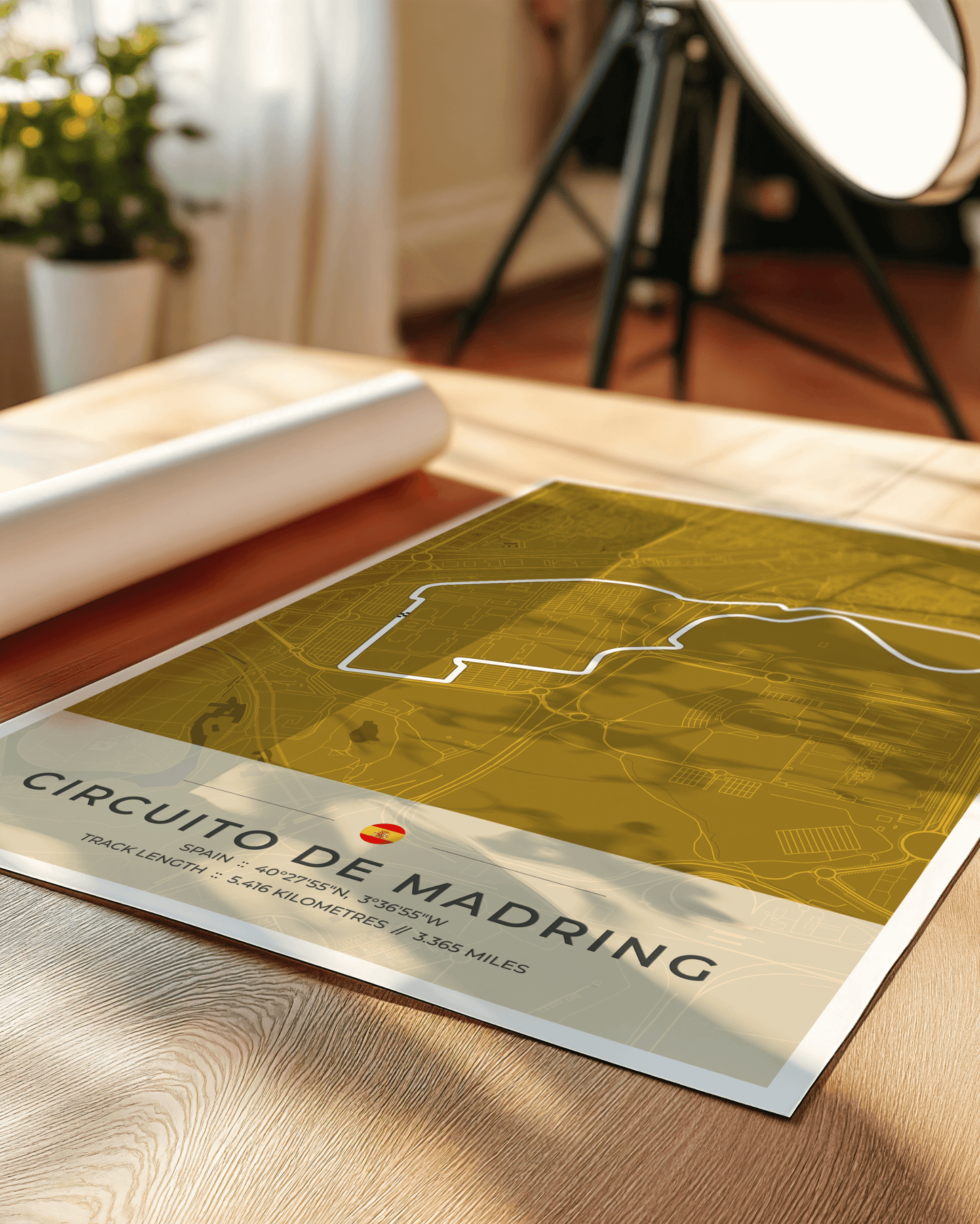 Madrid 'Madring' - Grand Prix Circuit Map Poster