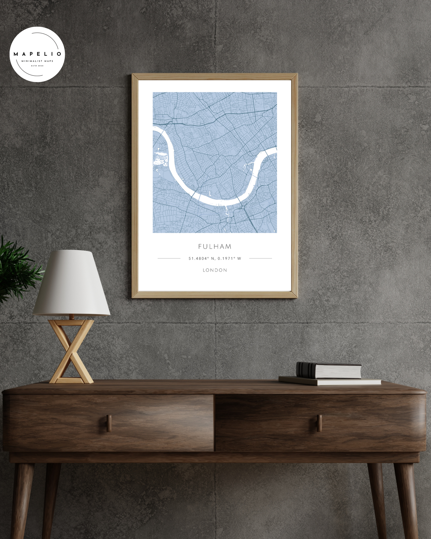Fulham -  Framed Map