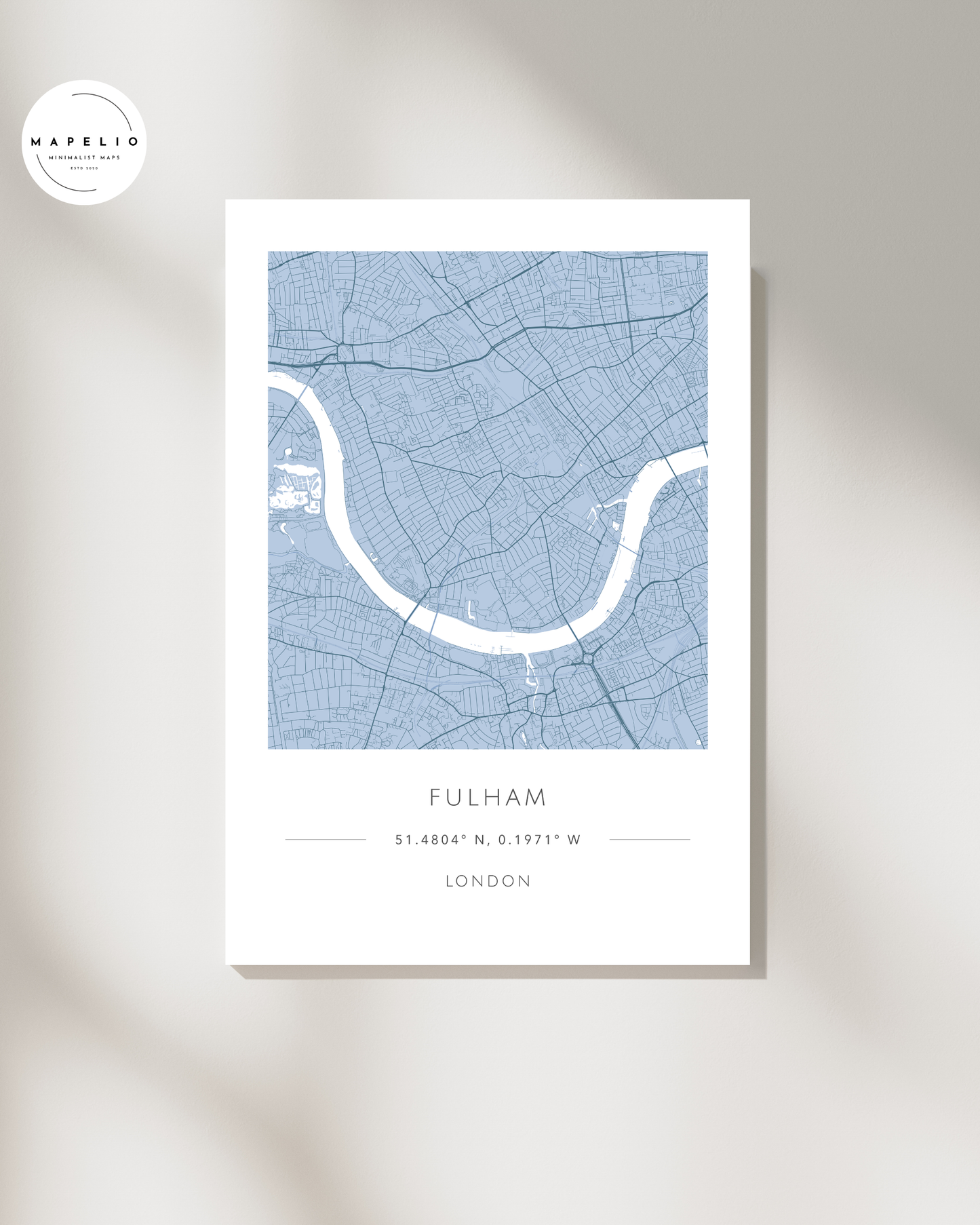 Fulham -  Framed Map