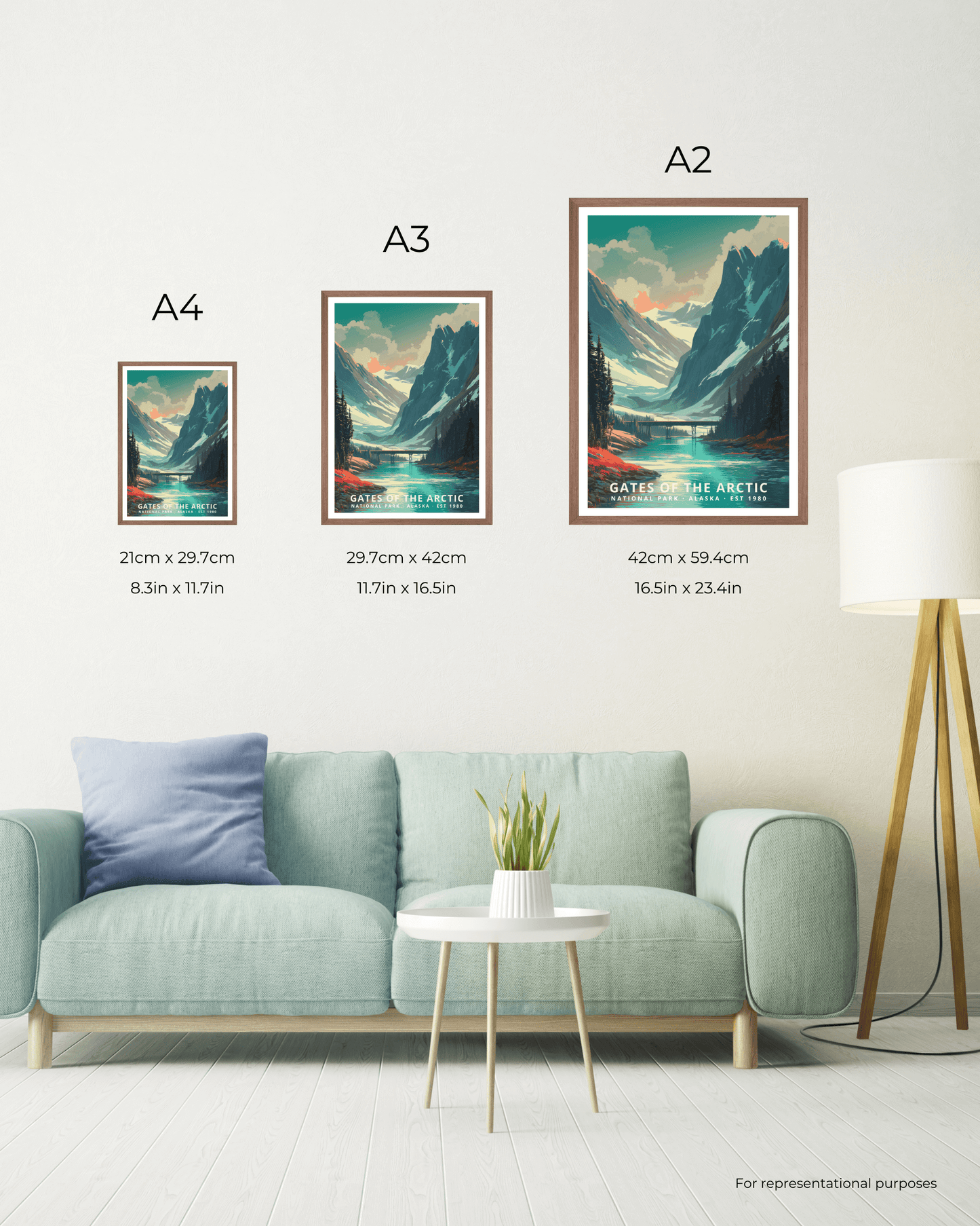 Gates of the Arctic National Park Poster - Alaska, USA