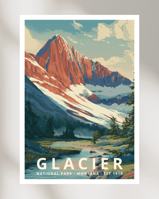 Glacier National Park Poster - Montana, USA