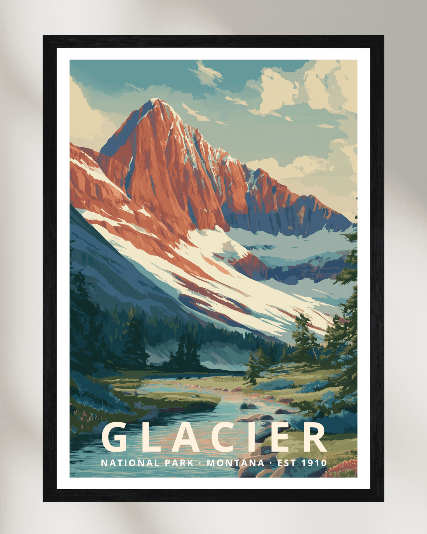 Glacier National Park Poster - Montana, USA