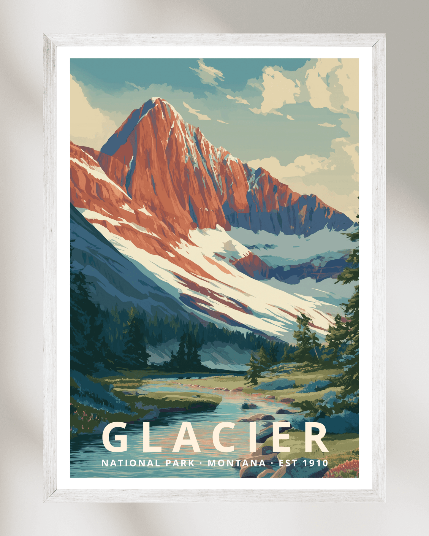 Glacier National Park Poster - Montana, USA
