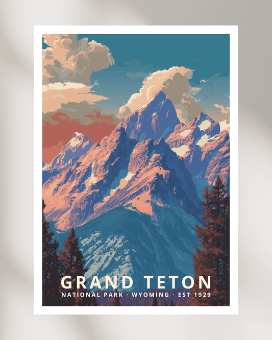Grand Teton National Park Poster - Wyoming, USA