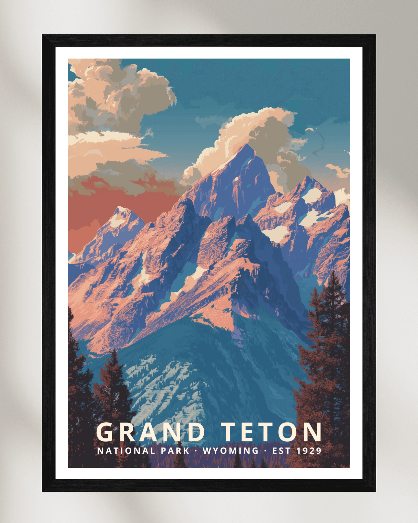Grand Teton National Park Poster - Wyoming, USA