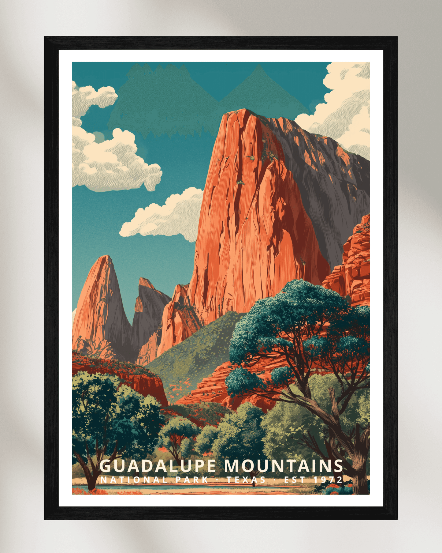Guadalupe Mountains National Park Poster - Texas, USA