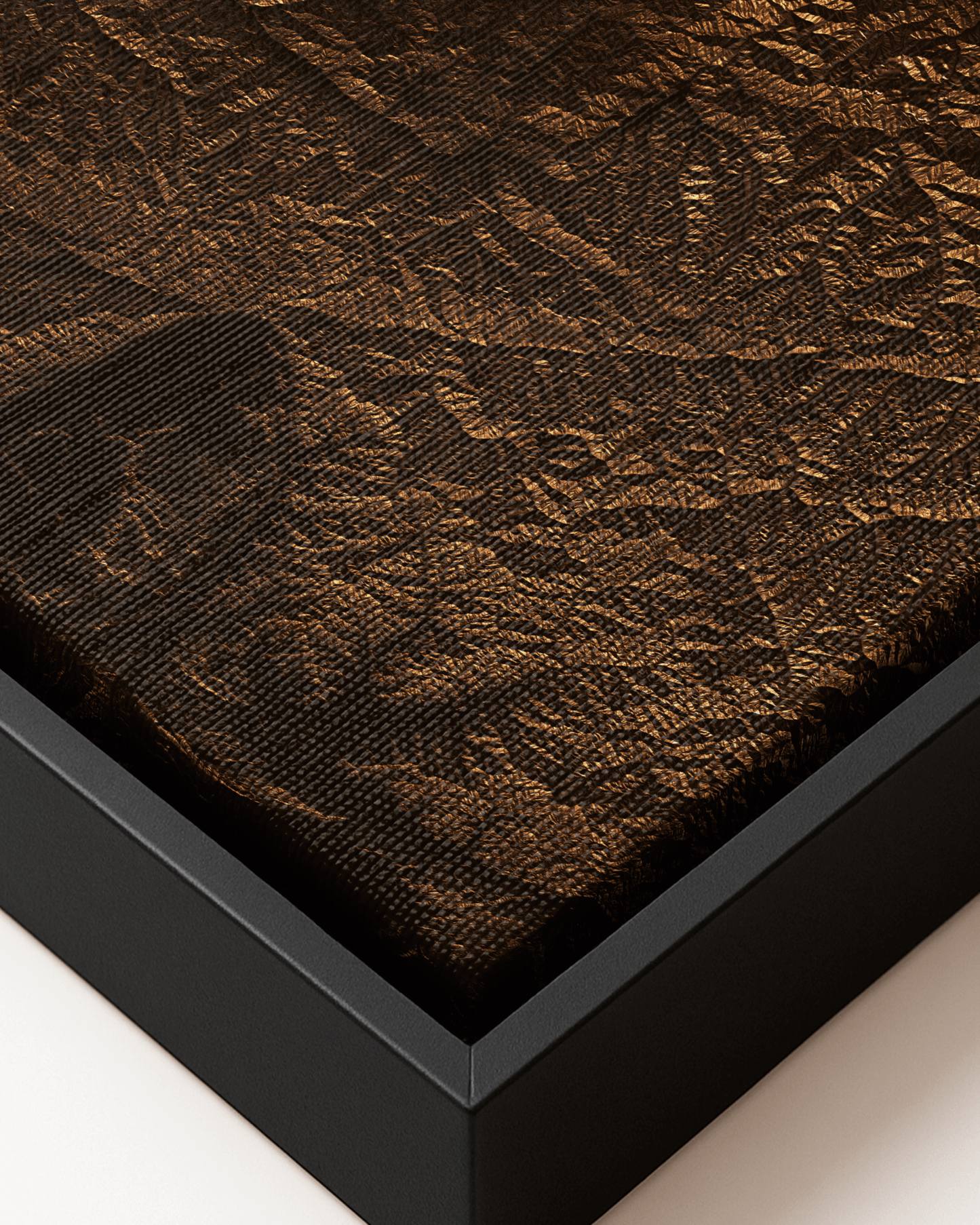 Hindu Kush - Framed Canvas Topographical Map