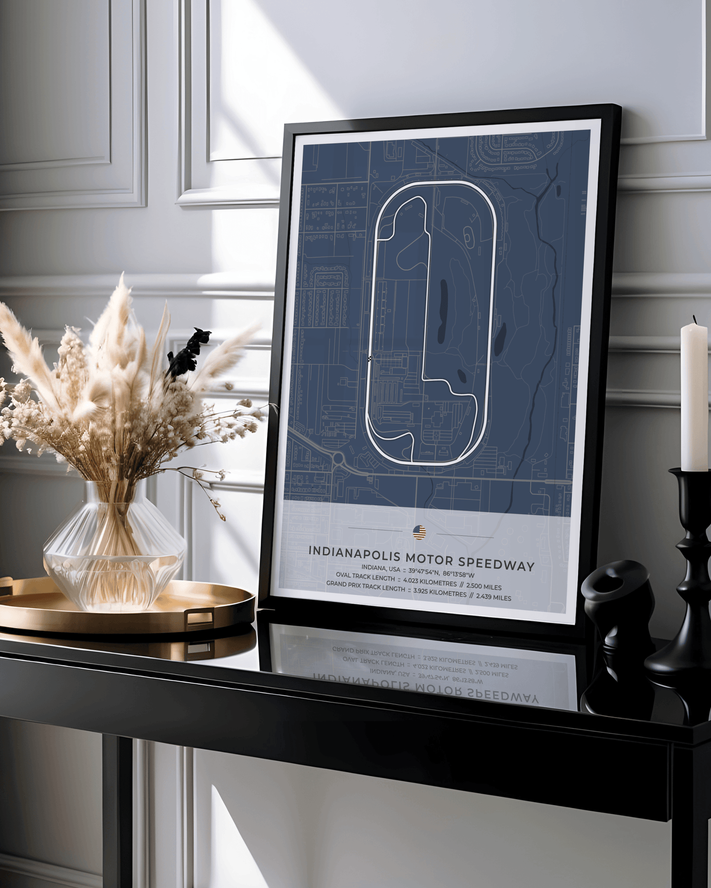 Indianapolis Motor Speedway - Circuit Map Poster