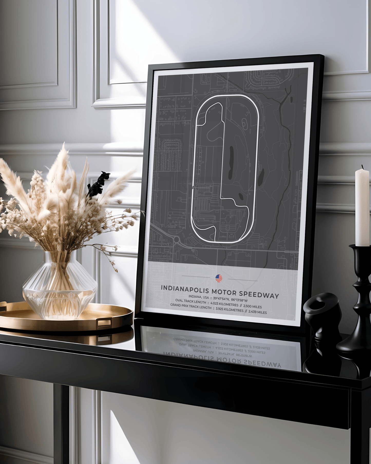 Indianapolis Motor Speedway - Circuit Map Poster