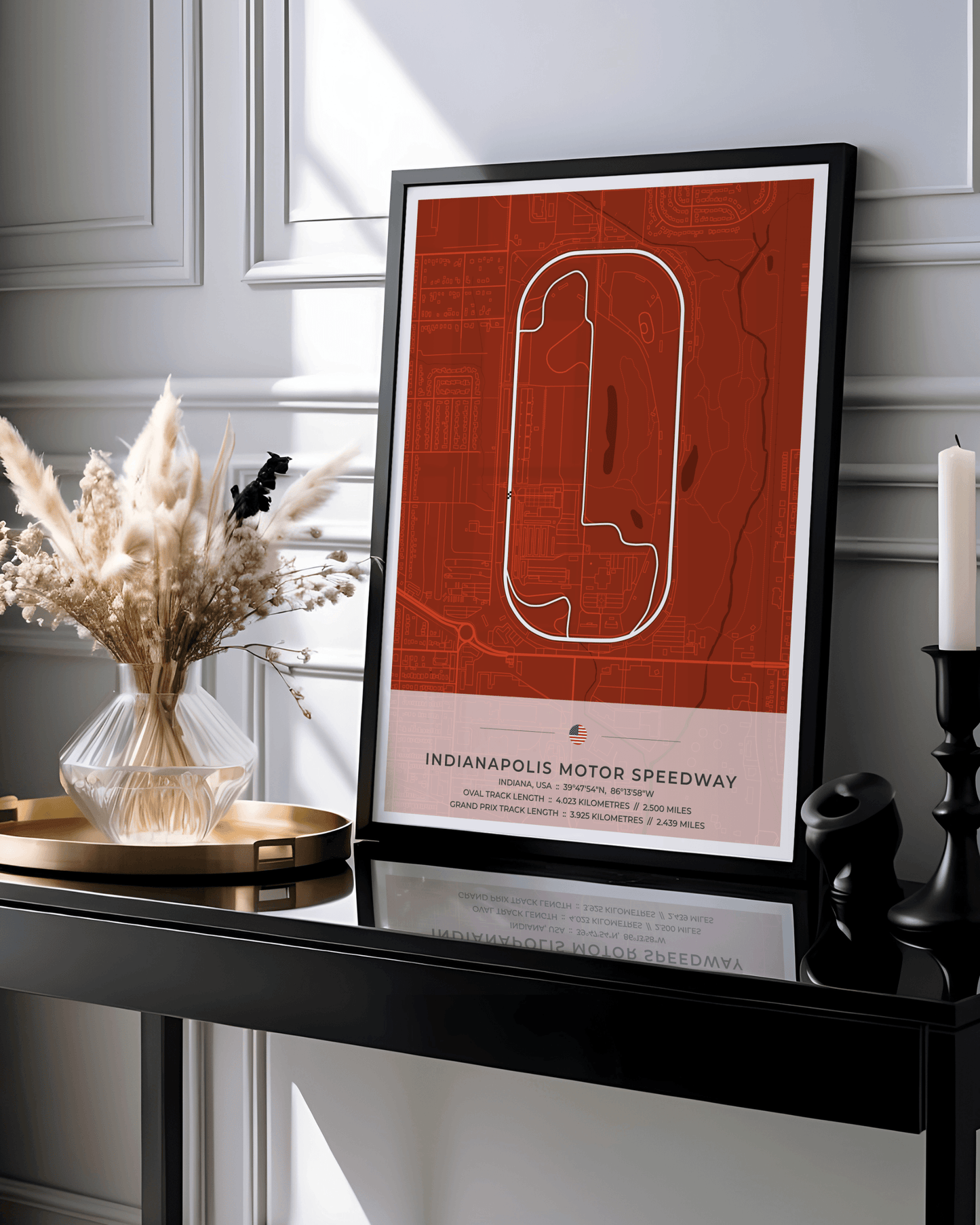 Indianapolis Motor Speedway - Circuit Map Poster