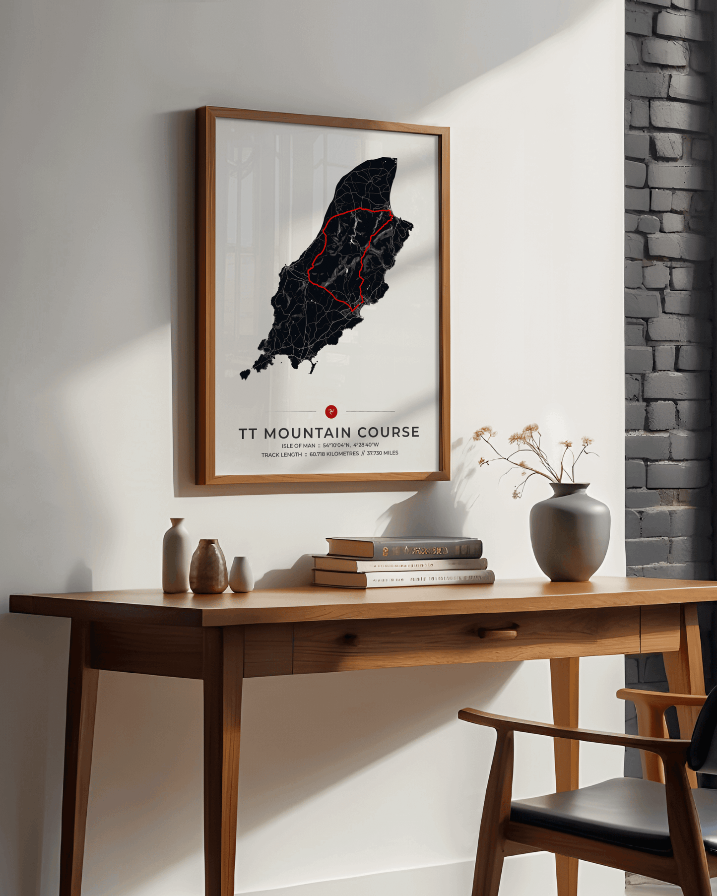 Isle of Man TT Race - Mountain Circuit Map Print