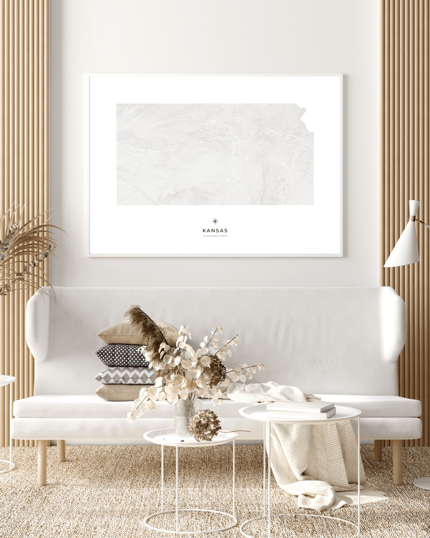 Kansas - Fine Art Topographical Map Print
