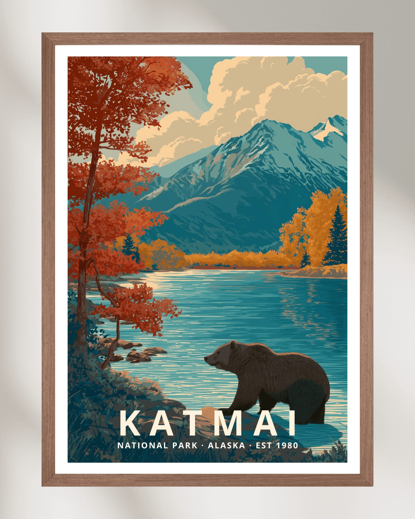 Katmai National Park Poster - Alaska, USA