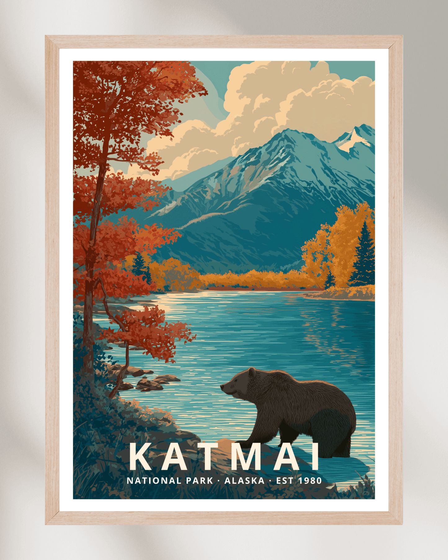 Katmai National Park Poster - Alaska, USA