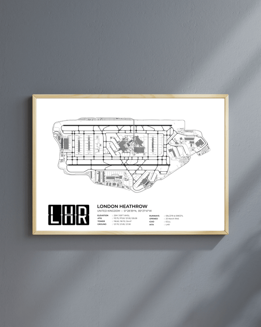 LHR - London Heathrow Airport Map