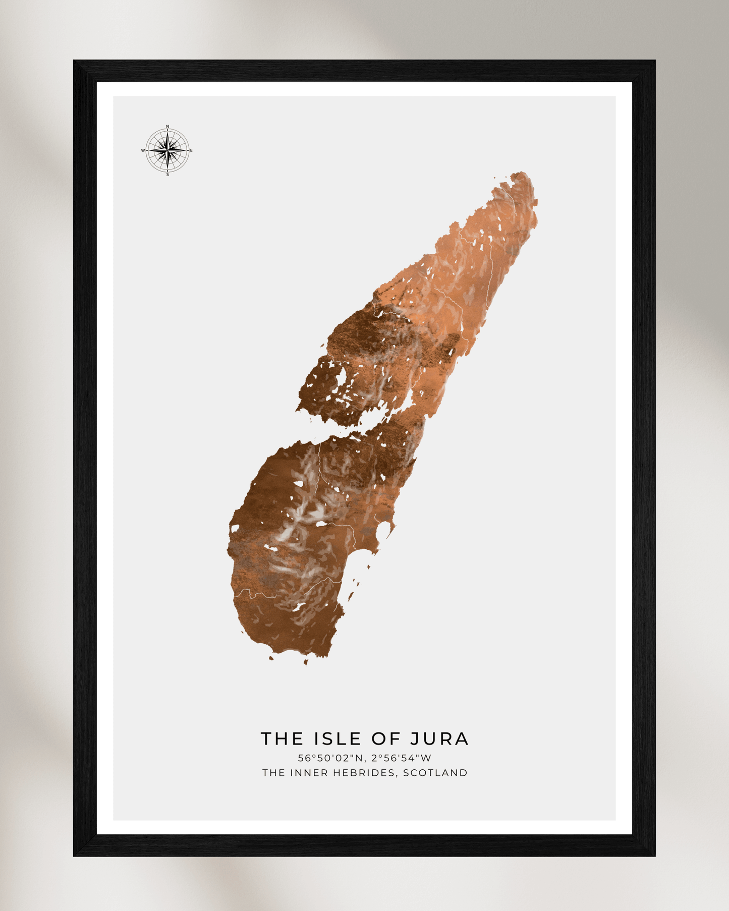 The Isle of Jura - Fine Art Map Poster