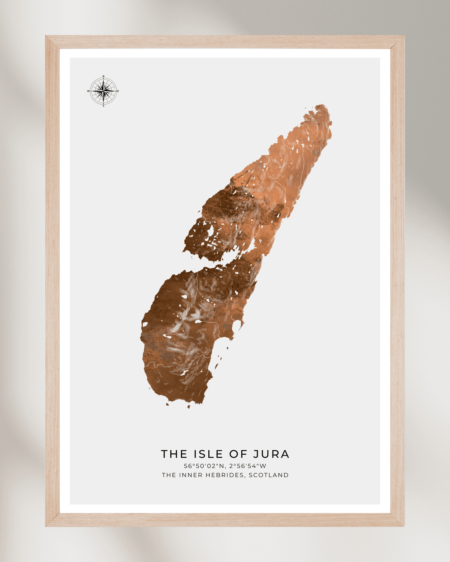 The Isle of Jura - Fine Art Map Poster