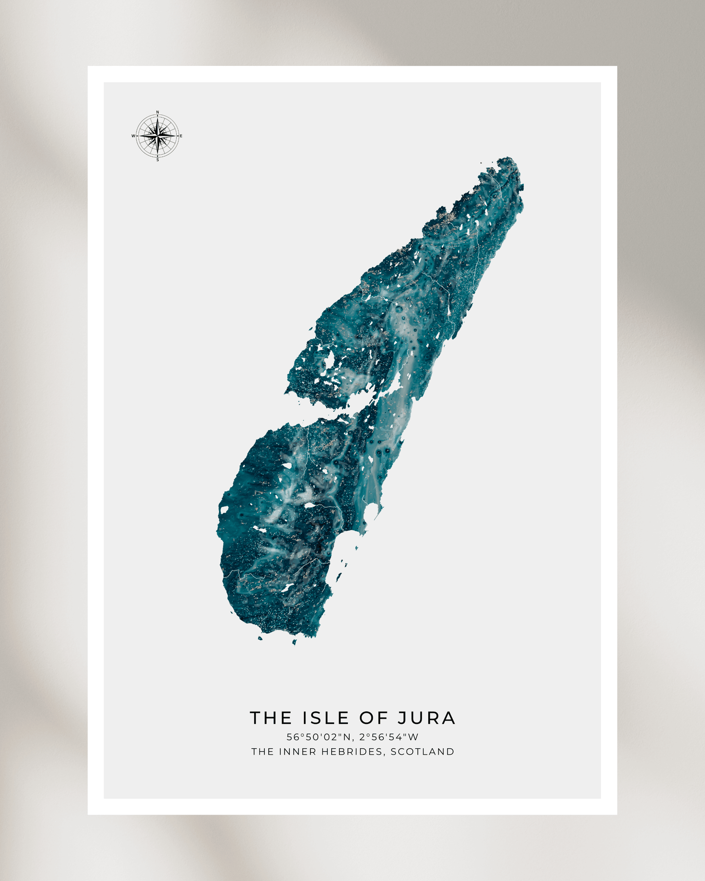 The Isle of Jura - Fine Art Map Poster