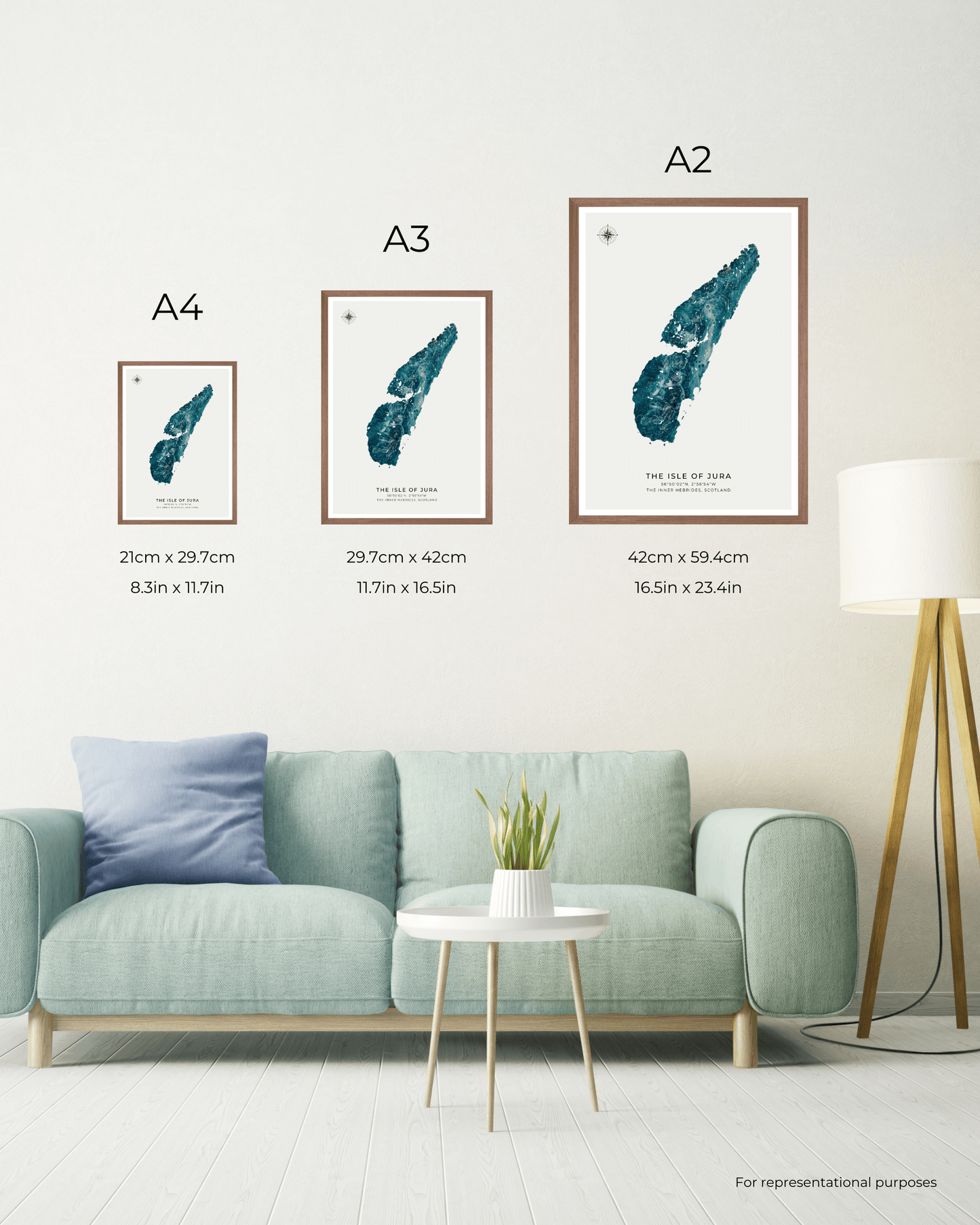 The Isle of Jura - Fine Art Map Poster