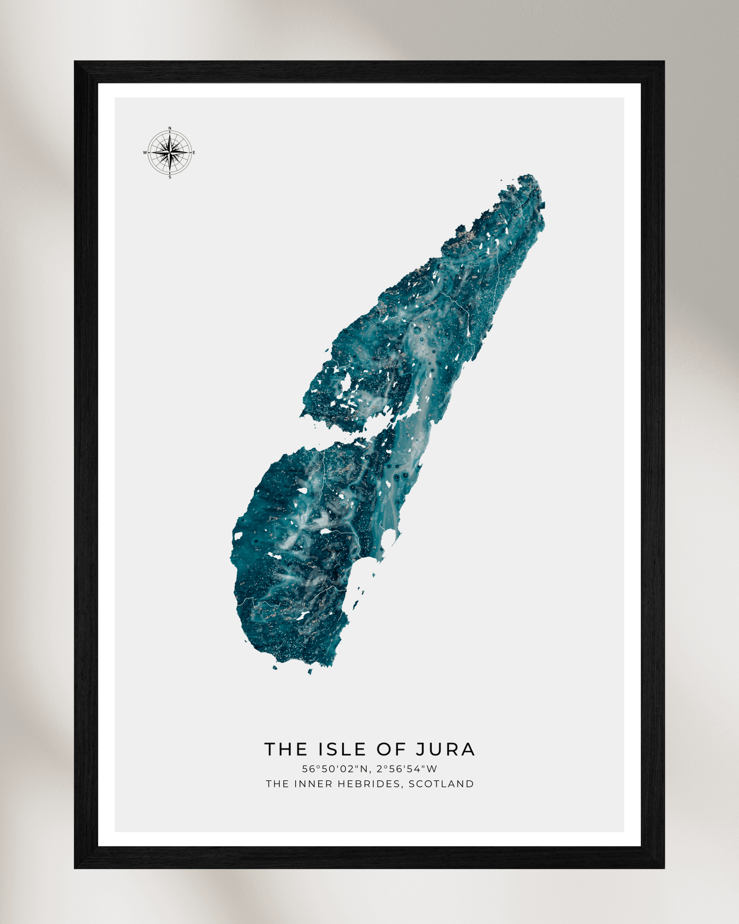 The Isle of Jura - Fine Art Map Poster