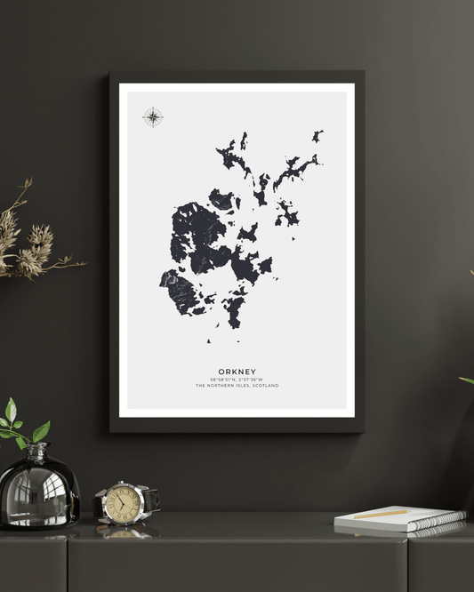 Orkney - Fine Art Map Poster