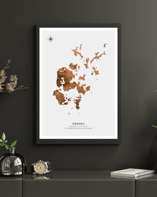 Orkney - Fine Art Map Poster