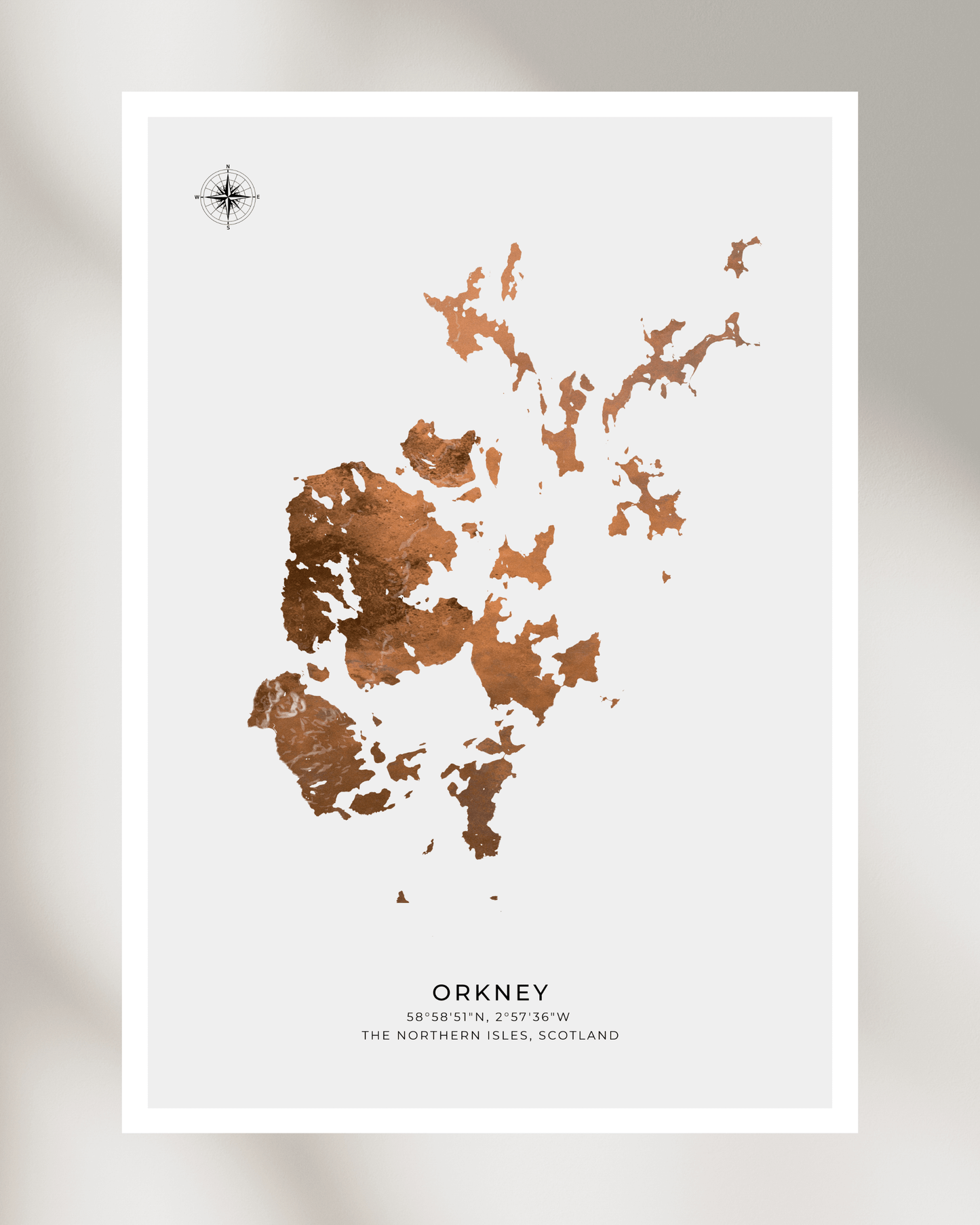Orkney - Fine Art Map Poster
