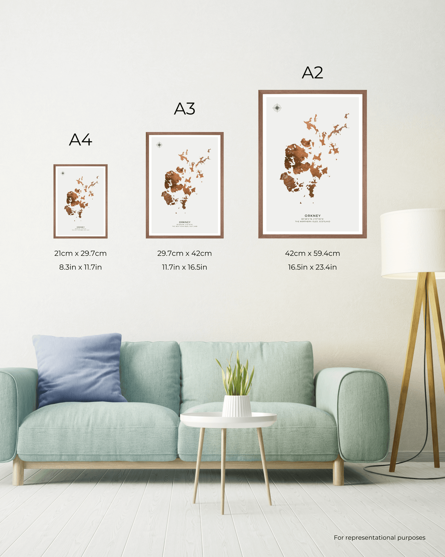 Orkney - Fine Art Map Poster