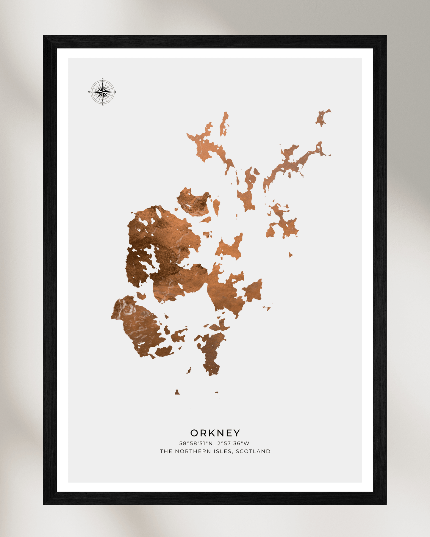 Orkney - Fine Art Map Poster