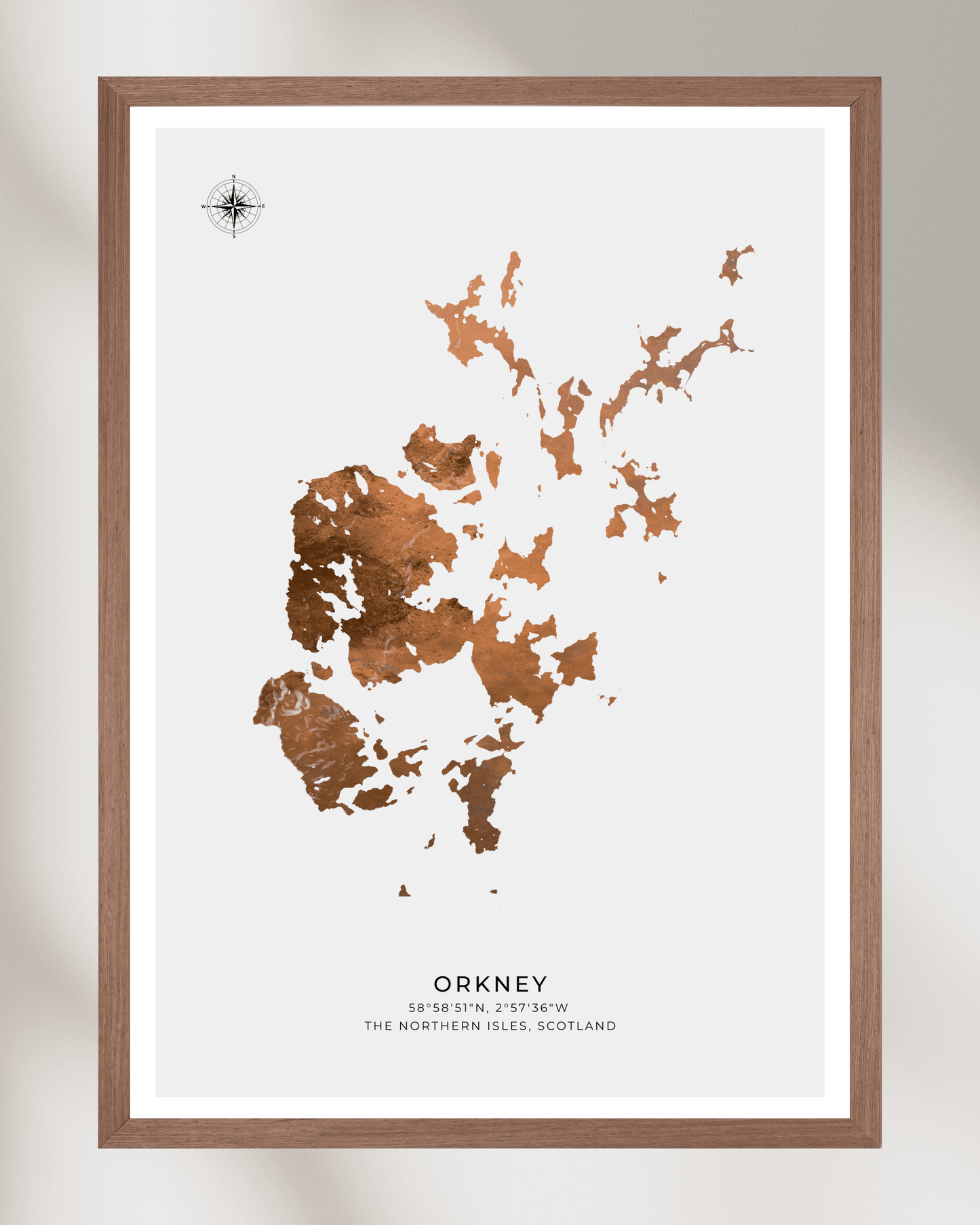 Orkney - Fine Art Map Poster