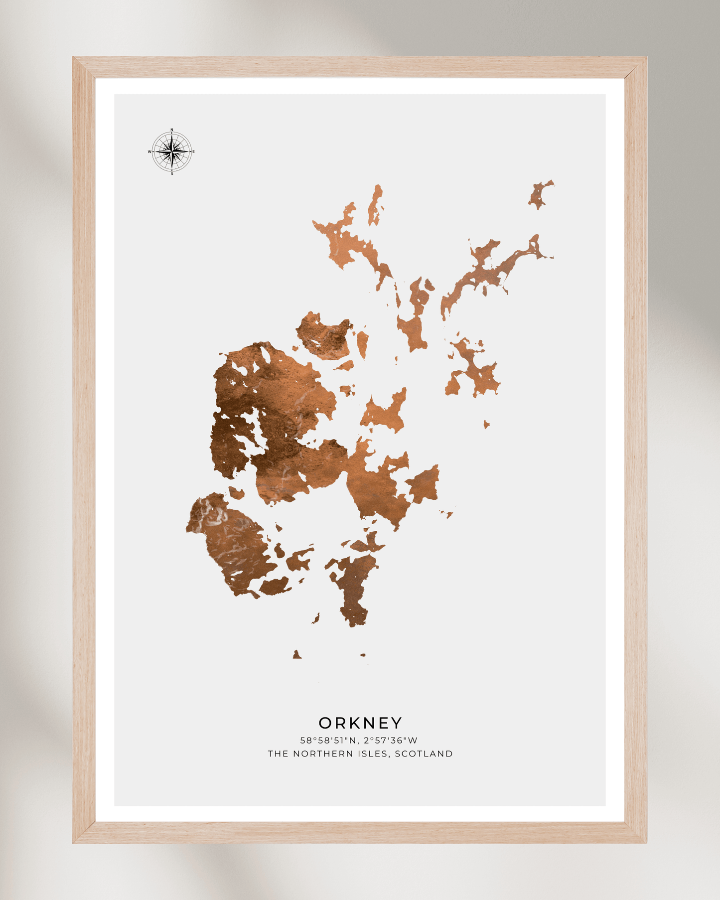 Orkney - Fine Art Map Poster