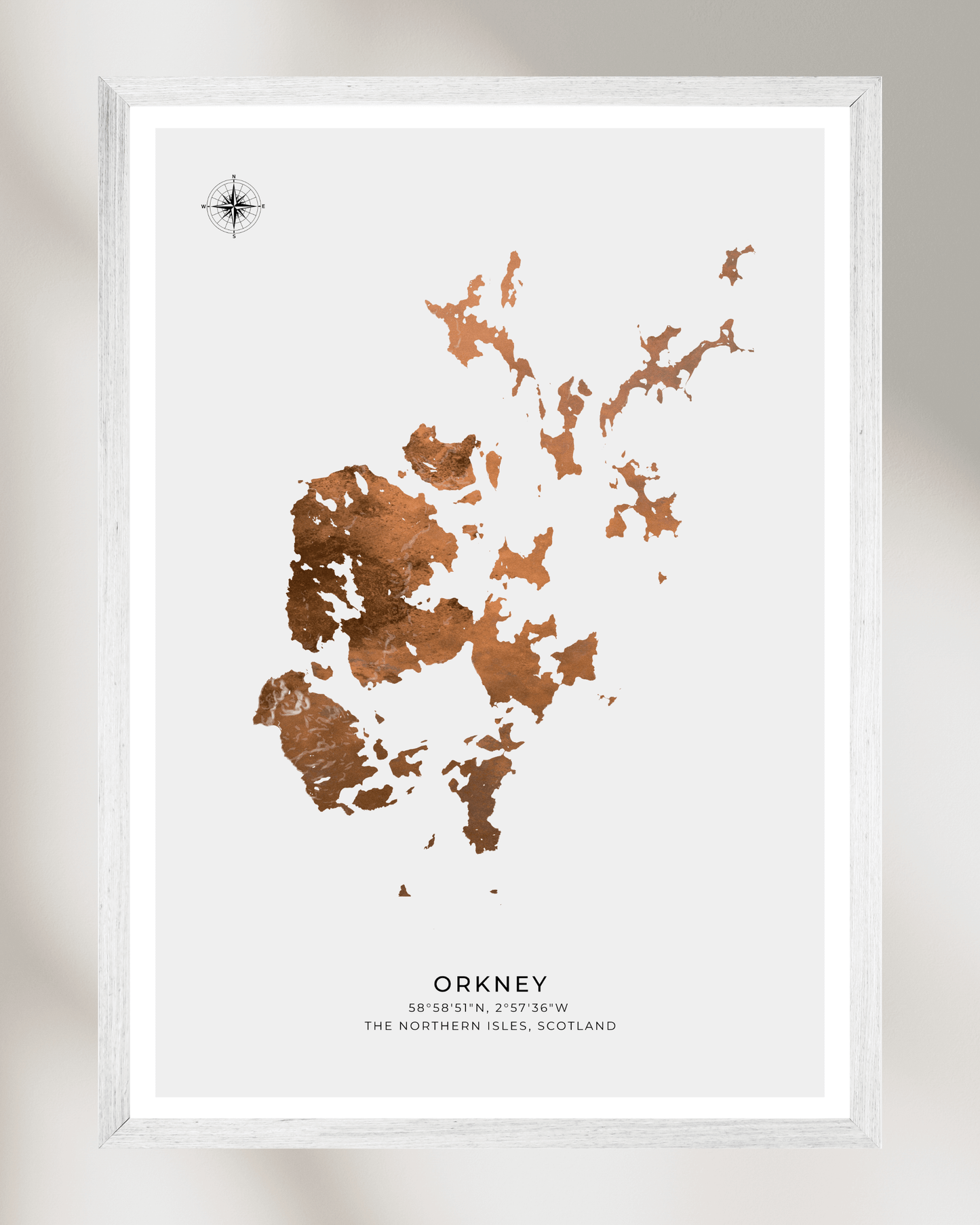 Orkney - Fine Art Map Poster
