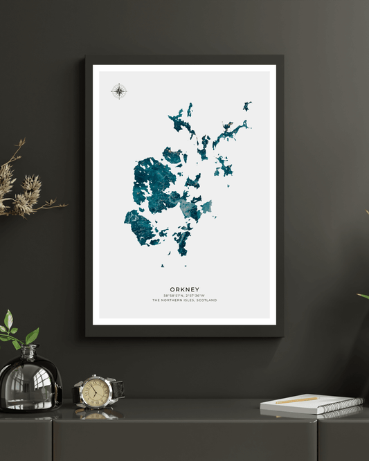 Orkney - Fine Art Map Poster