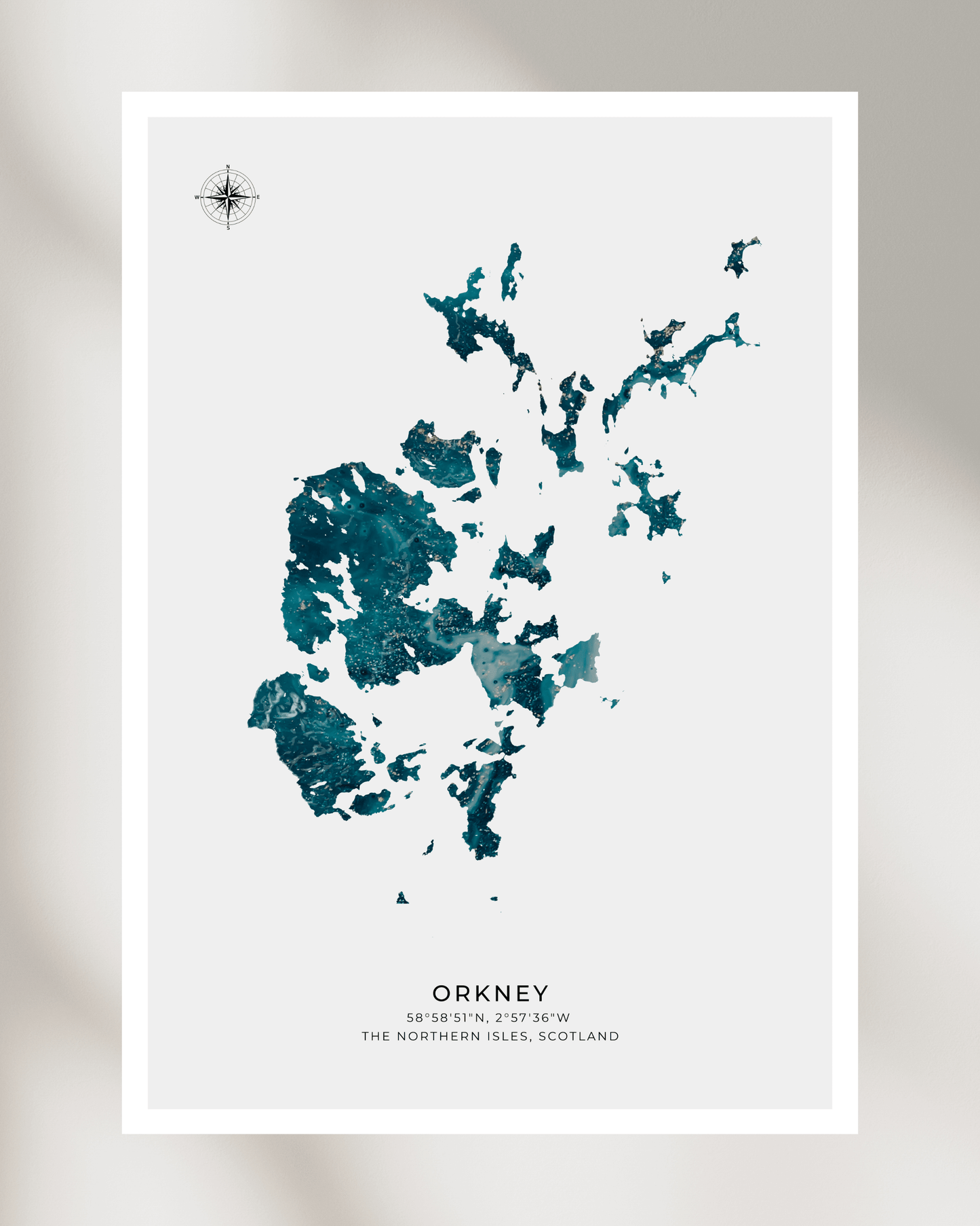 Orkney - Fine Art Map Poster