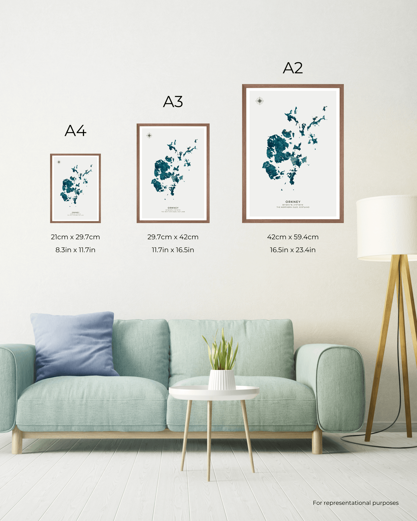 Orkney - Fine Art Map Poster