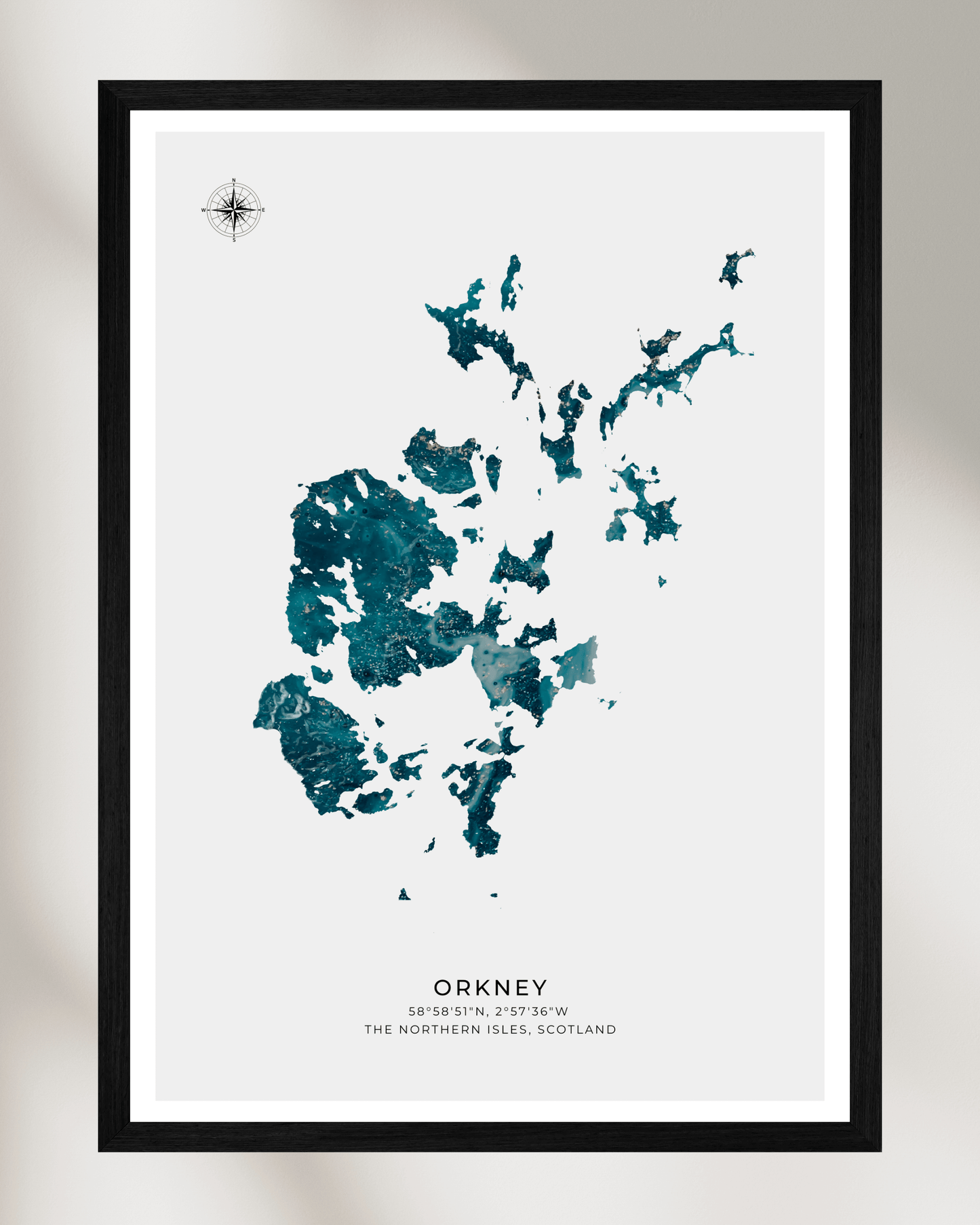 Orkney - Fine Art Map Poster