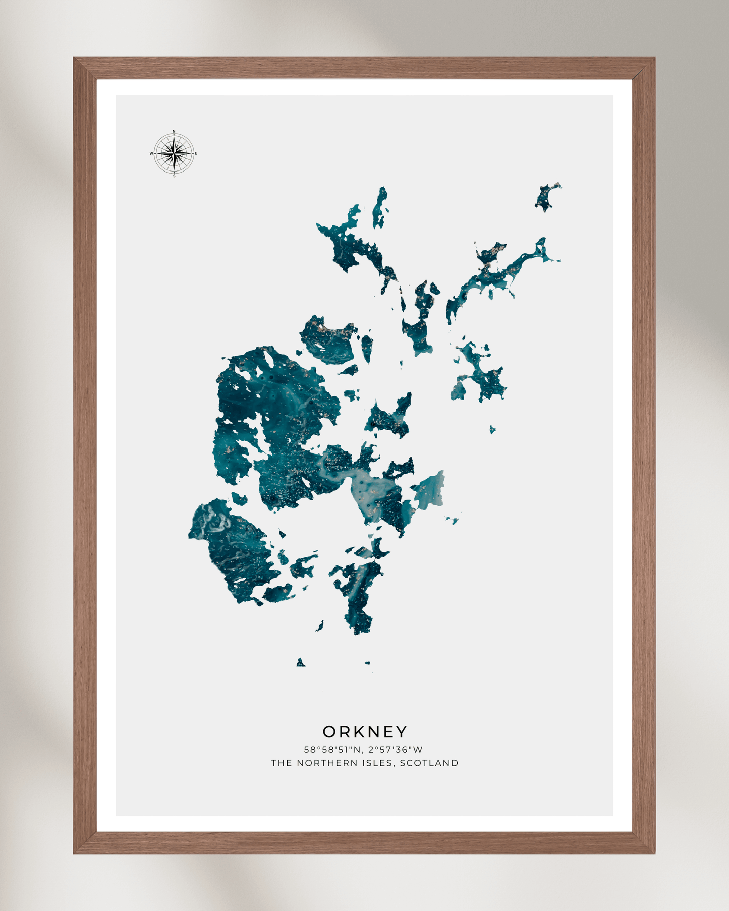 Orkney - Fine Art Map Poster