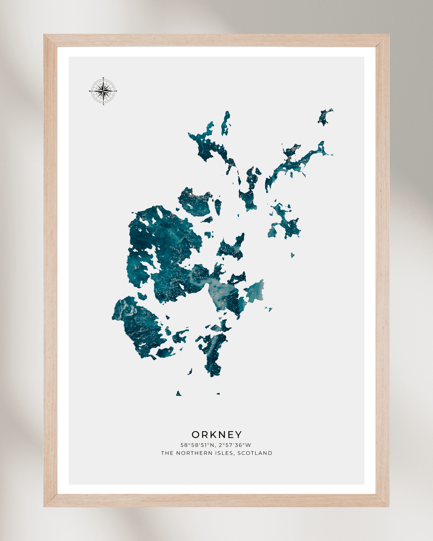 Orkney - Fine Art Map Poster