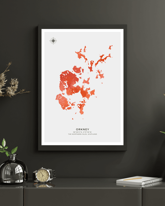Orkney - Fine Art Map Poster