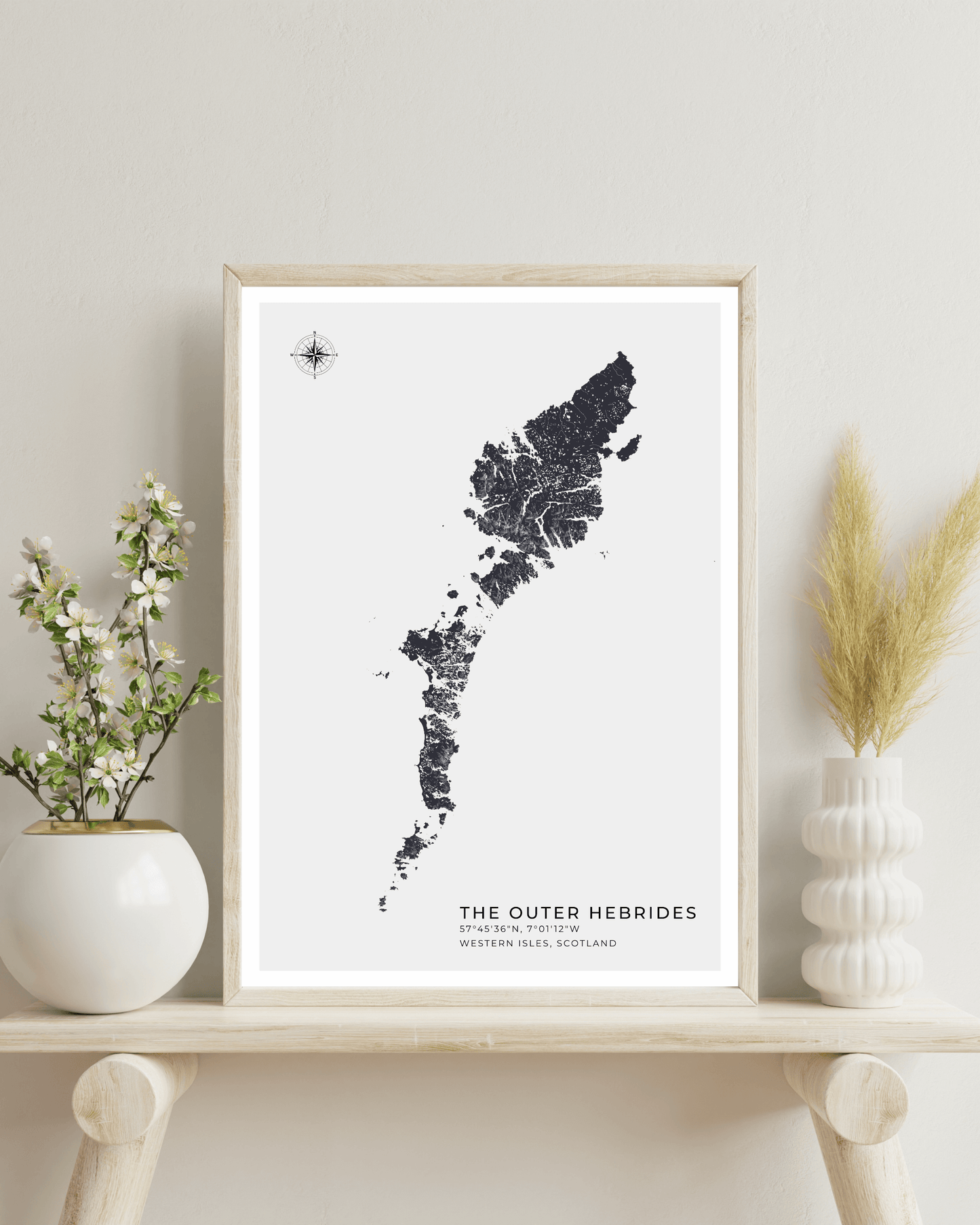 Outer Hebrides / Western Isles - Fine Art Map