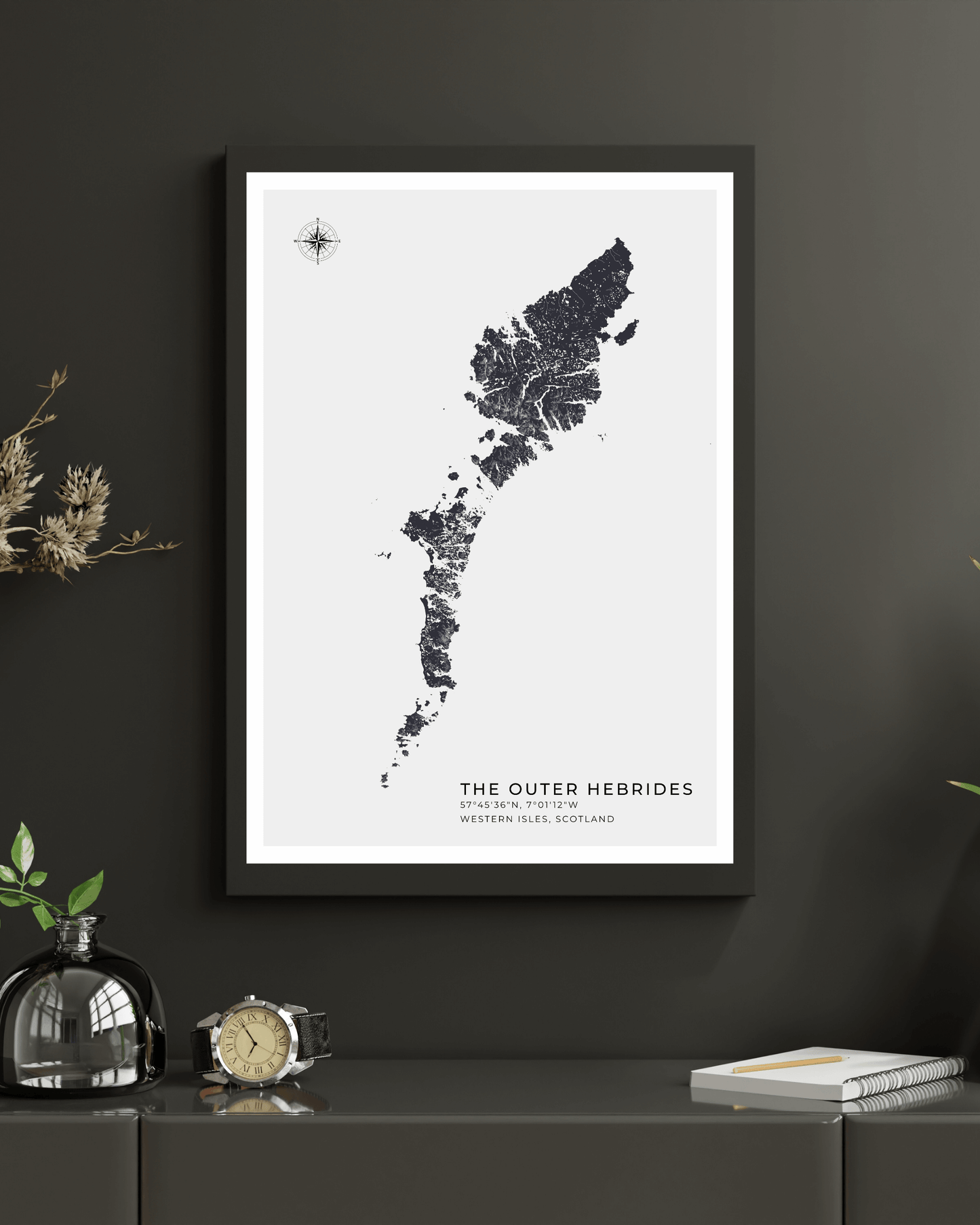 Outer Hebrides / Western Isles - Fine Art Map