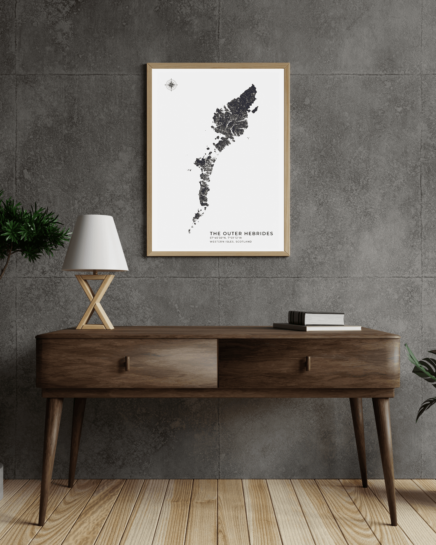 Outer Hebrides / Western Isles - Fine Art Map