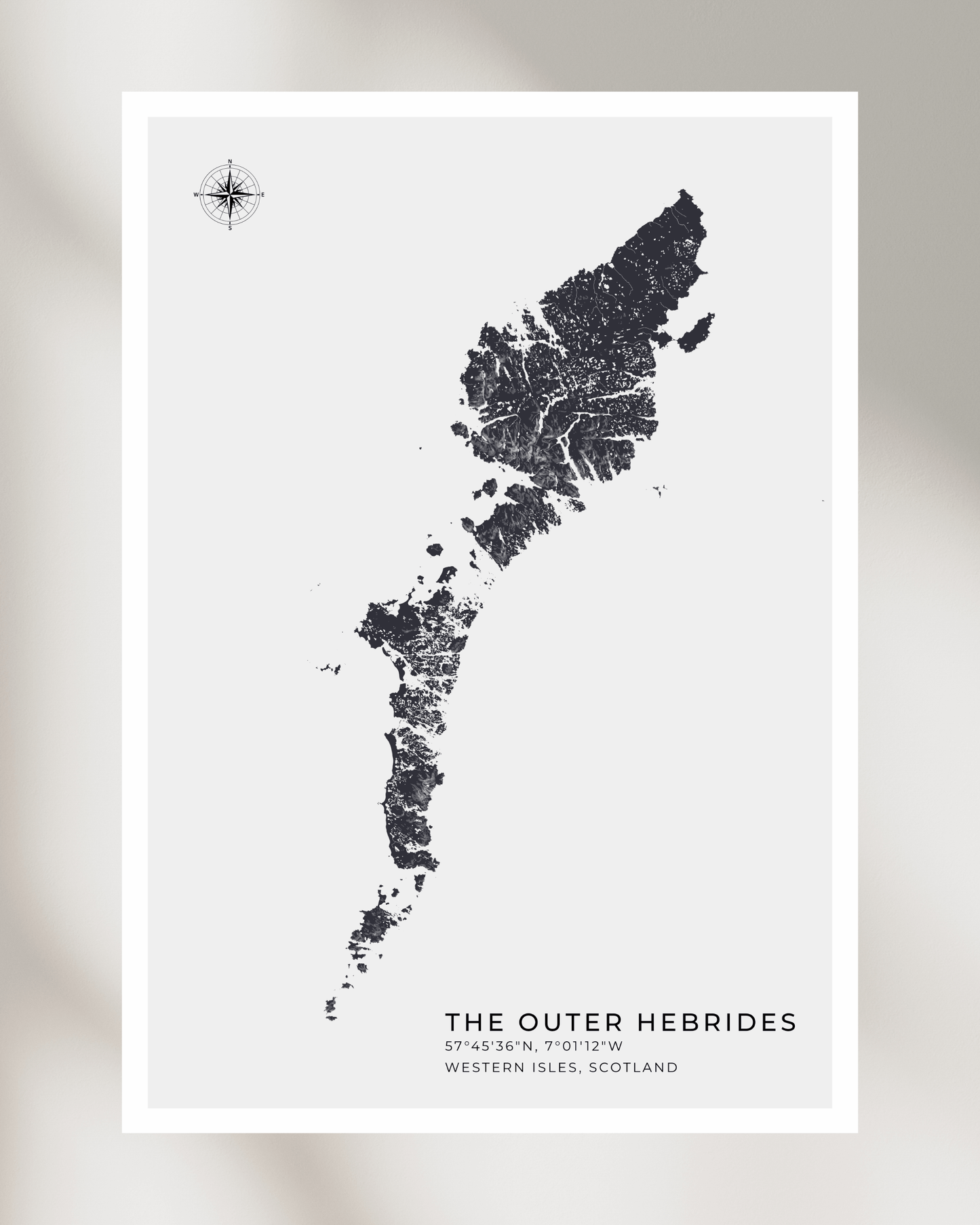 Outer Hebrides / Western Isles - Fine Art Map