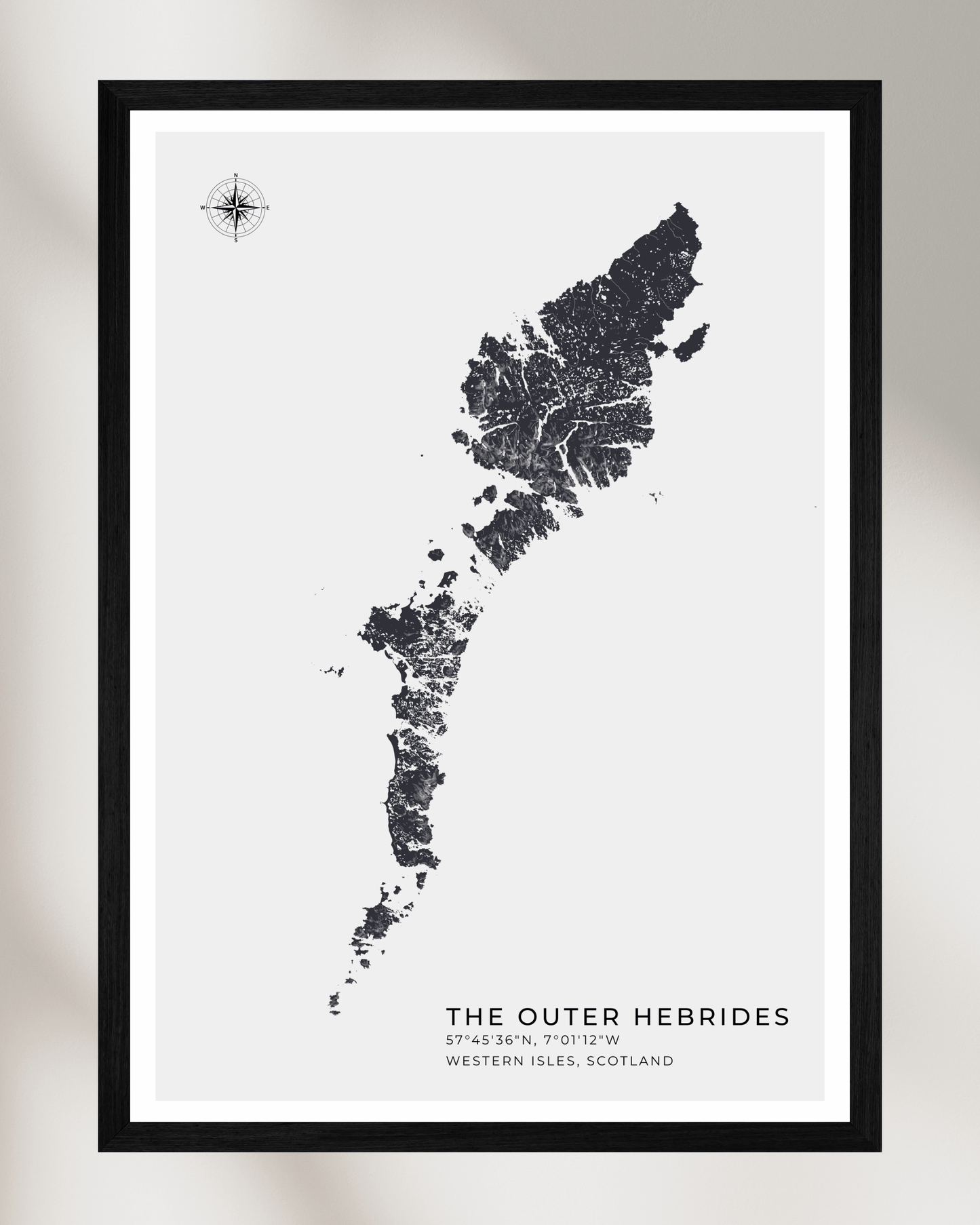 Outer Hebrides / Western Isles - Fine Art Map