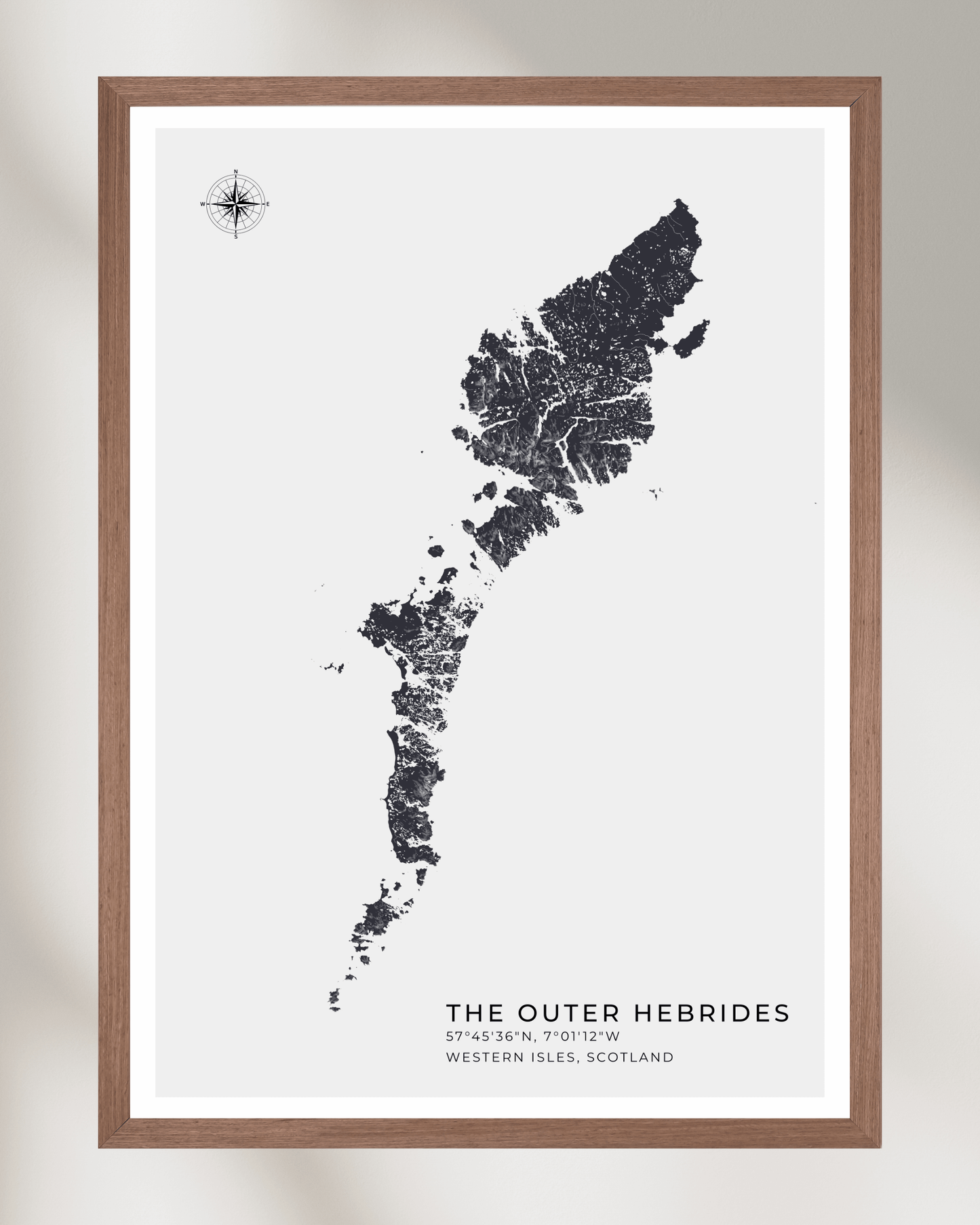 Outer Hebrides / Western Isles - Fine Art Map