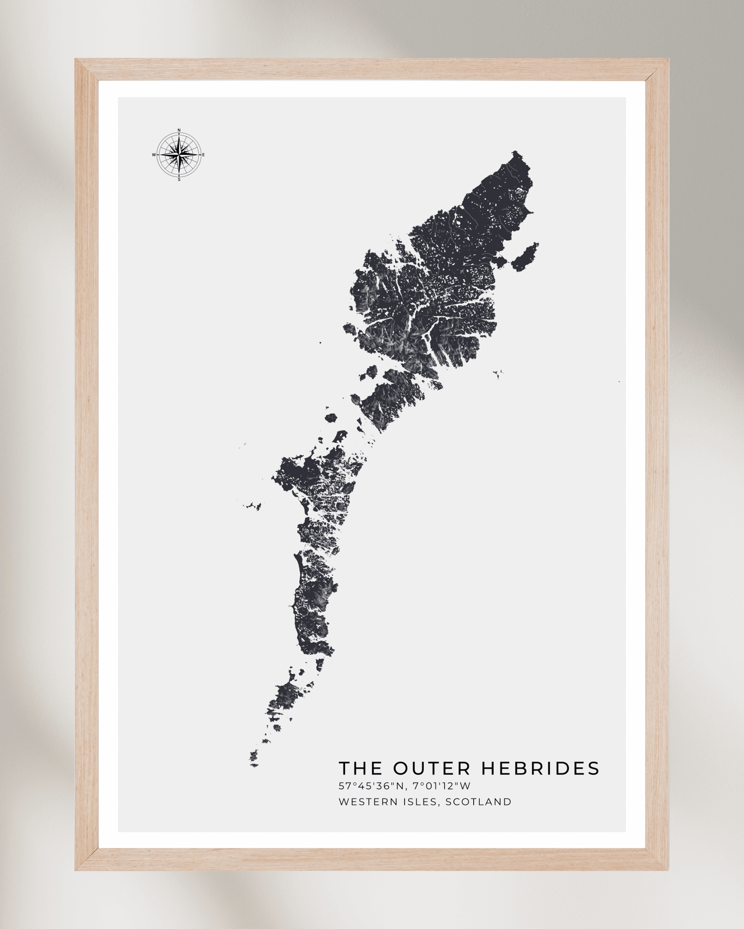 Outer Hebrides / Western Isles - Fine Art Map